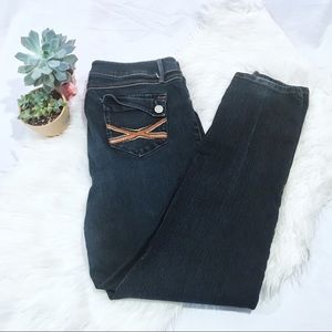 Dark stretch denim jeans, size 16
